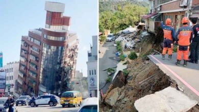 تائیوان میں 25 سال کا سب سے بھیانک زلزلہ، دیکھتے ہی دیکھتے آسمان چھوتی عمارتیں زمین میں دھنس گئیں
