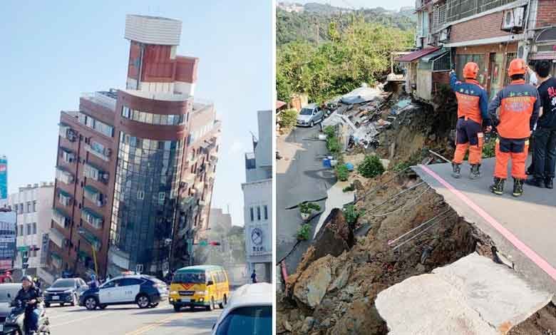 تائیوان میں 25 سال کا سب سے بھیانک زلزلہ، دیکھتے ہی دیکھتے آسمان چھوتی عمارتیں زمین میں دھنس گئیں