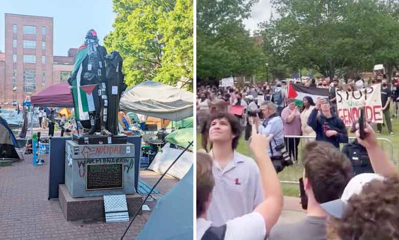 امریکہ میں طلبہ کی اسرائیل مخالف مہم زور پکڑ گئی، پولیس کا کریک ڈاؤن (ویڈیوز وائرل)