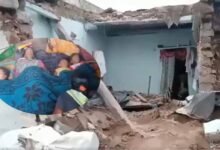 تلنگانہ: بارش کے دوران مکان کی چھت اچانک گرپڑی۔خاتون اور تین بچے ہلاک