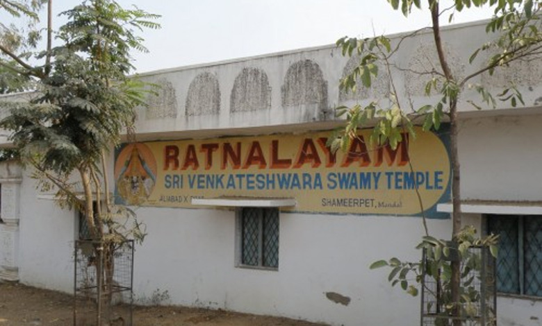 حیدرآباد: شاہ میر پیٹ کے ایک مندر میں مورتی کے گلے سے زیورات کا سرقہ