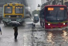 ممبئی سمیت مہاراشٹرا کے کئی حصوں میں موسلادھار بارش جاری