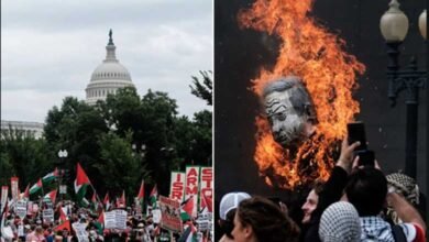 ویڈیو: نیتن یاہو کا کانگریس سے خطاب، ہزاروں امریکی احتجاج کیلئے پہنچ گئے