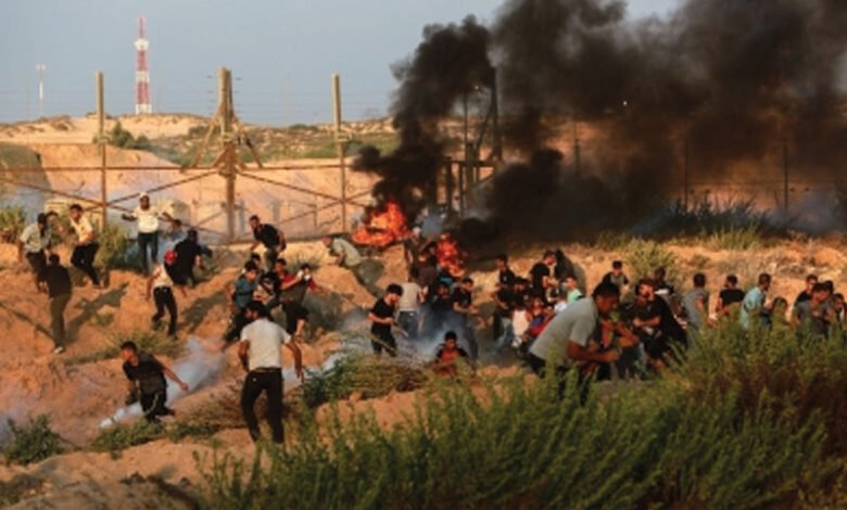 خان یونس میں اسرائیلی فضائی حملے میں متعدد فلسطینی زخمی