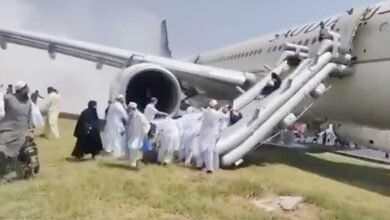سعودی ایرلائن کے طیارہ میں اچانک آگ لگ گئی، ایمرجنسی لینڈنگ سے بڑا حادثہ ٹل گیا