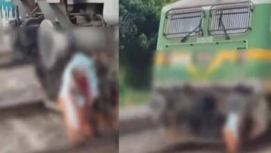 تلنگانہ: ضعیف شخص ٹرین کی ٹکر سے ہلاک: ویڈیو