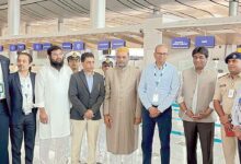 صدرنشین ریاستی حج کمیٹی کا دورہ شمس آباد ایرپورٹ،عازمین حج کے انتظامات کا جائزہ