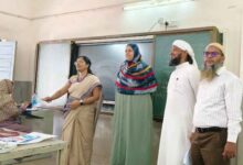 پرائمری سےہائی اسکولس پر ترقی پانے والے اساتذہ کے لئیے تربیتی ورکشاپ ، تعلیمی عہدیداروں کا خطاب