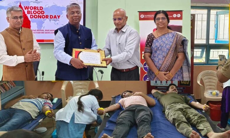 ورلڈ بلڈ ڈونر ڈے: NFC اور CISF کا تھیلیسیمیا مریضوں کے لیے بلڈ ڈونیشن کیمپ