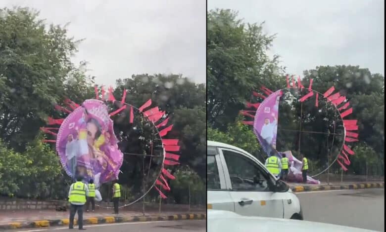 تلنگانہ کے سابق وزیر کے ٹی راما راو کی سالگرہ۔فلیکسی بینرس نکال دینے پر بی آر ایس کارکنوں کی برہمی