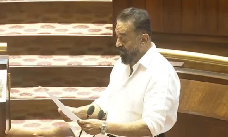 کمل ہاسن سمیت چار دیگرارکان پارلیمنٹ نے راجیہ سبھا کی رکنیت کا حلف اٹھایا