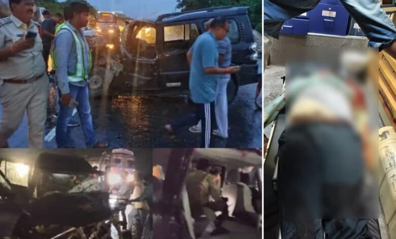 یادادری ضلع میں خوفناک سڑک حادثہ، انٹیلی جنس ڈیپارٹمنٹ کے دو، ڈی ایس پی ہلاک