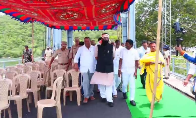 ناگر جنا ساگر پر اجکٹ سے تلنگانہ اورآندھرا کی22لاکھ ایکڑ اراضی کو سیراب کیا جائیگا: ریاستی وزیر اتم کمار ریڈی کا بیان