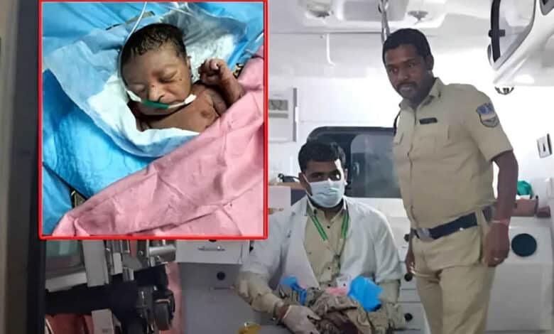 حیدرآباد: سنگ دل ماں پیدائش کے چند ہی لمحوں میں اپنے نومولود بچہ کو سڑک کنارے چھوڑدیا