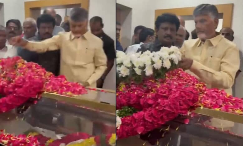 اداکار کوٹا سرینواس کے مکان پہنچ کرچندرابابو کا خراج