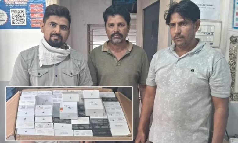 حیدرآباد میں نقلی ایپل کے سامان فروخت کرنے والا ریاکٹ بے نقاب، تین افراد گرفتار