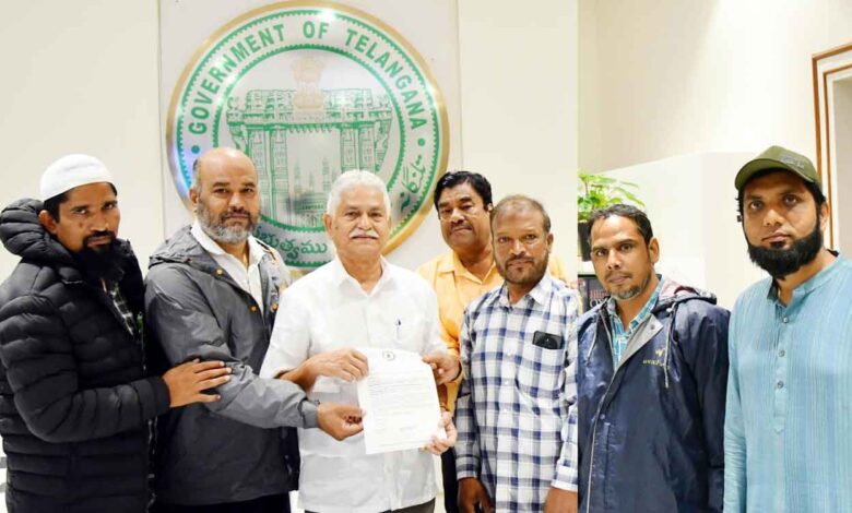 ٹی یو ڈبلیو جے ایف کے ایک وفد کی چیرمین تلنگانہ میڈیا اکیڈیمی سے ملاقات