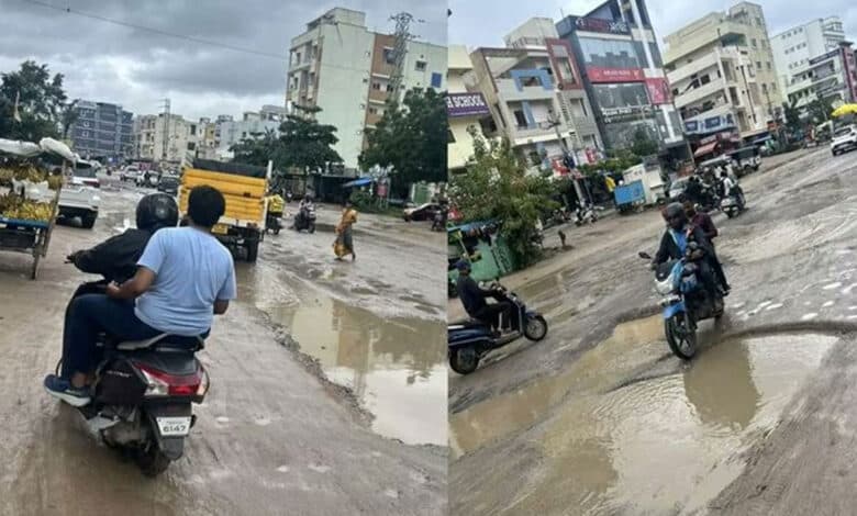 تلنگانہ میں بارش سے 1250 کروڑ کا نقصان، 960 کلو میٹر سڑکیں متاثر