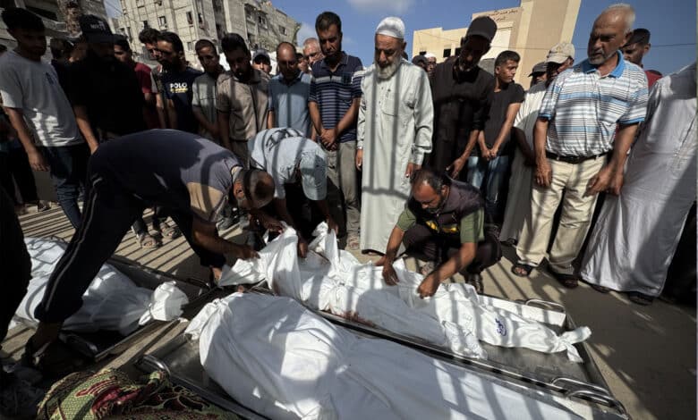 غزہ پٹی میں اسرائیلی حملوں میں 57 افراد کی موت