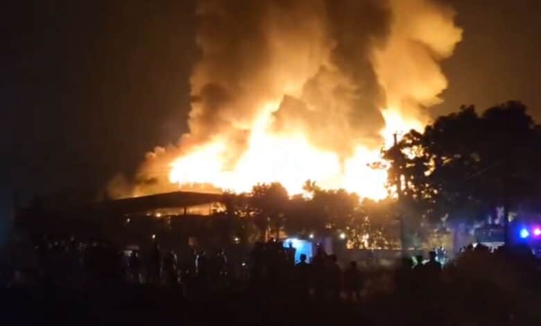 تلنگانہ :گبا فارما کولڈ اسٹوریج میں بھیانک آتشزدگی