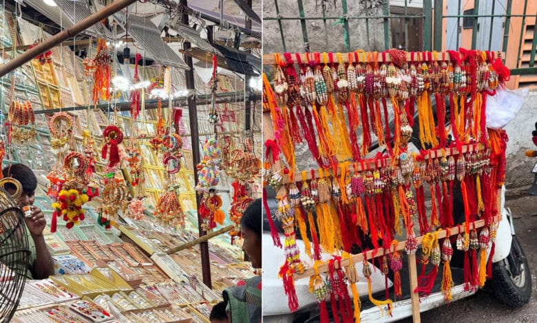 تلنگانہ اور آندھرا پردیش میں رکھشا بندھن تہوار کا جوش و خروش، بازاروں میں رنگا رنگ مناظر