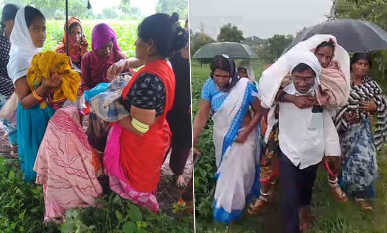 تلنگانہ: مناسب سڑک نہ ہونے پر اسپتال پیدل منتقلی کے دوران حاملہ خاتون نے راستے میں ہی لڑکی کو جنم دے دیا