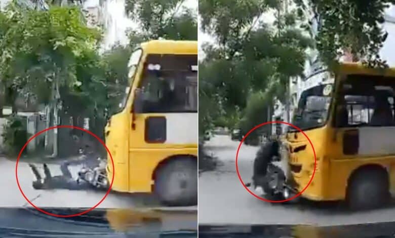 میاں پور میں خوفناک سڑک حادثہ ،اسکولی بس کی ٹکر سے ایک شخص موقع پرہی ہلاک( ویڈیو وائرل)