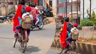 "سائیکل پر ماں کی جدوجہد نے سب کو اشکبار کر دیا"