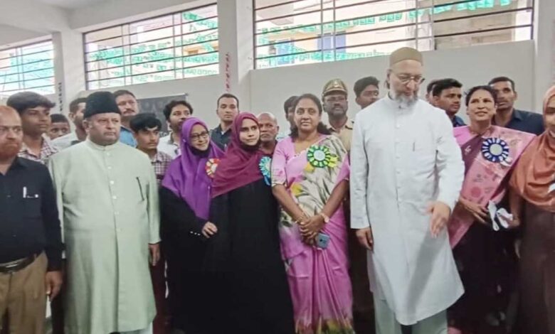 گورنمنٹ بوائز ہائی اسکول مغل پورہ 2 کی ایم پی فنڈ سے جدید عمارت کی تعمیر، افتتاحی تقریب سے اسداویسی ایم پی کا خطاب