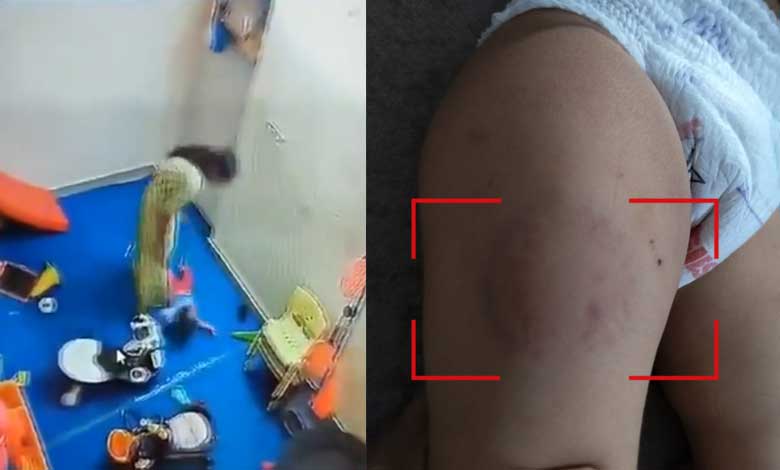 ڈے کیئر میں درندگی! 15 ماہ کی معصوم بچی پر تشدد، ویڈیو وائرل