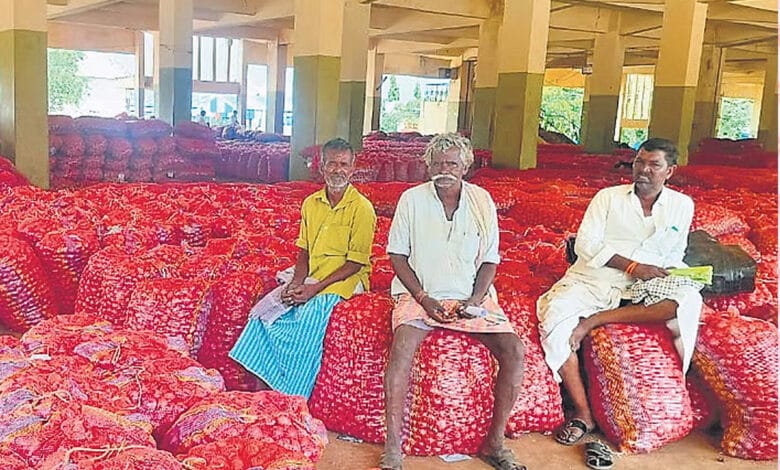 اے پی: پیاز کے کسانوں کو حکومت کی مدد۔پیداوار پر امدادی قیمت کی فراہمی