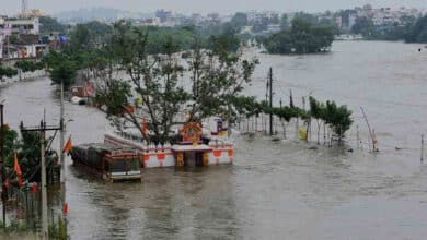 حیدرآباد میں بارش۔موسی ندی خطرناک حد تک بہہ رہی ہے