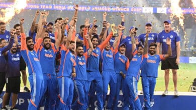 ایشیا کپ کے فائنل میں پاکستان کو شکست،حیدرآباد میں جشن منایاگیا