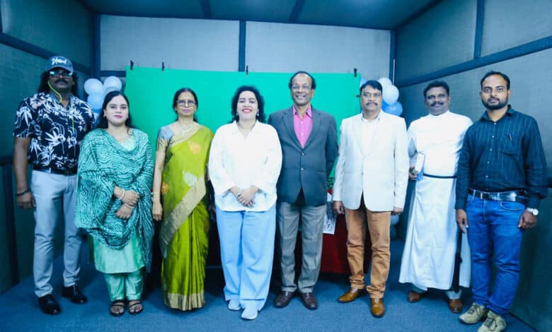 سینٹ جارج ڈگری اینڈ پی جی کالج فار ویمن میں ماس کمیونیکیشن اسٹوڈیو کا افتتاح