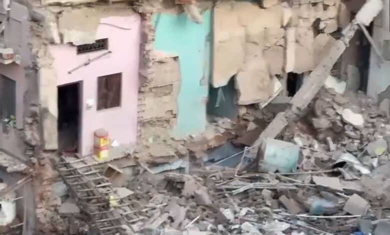 دہلی: سبزی منڈی علاقے میں چار منزلہ عمارت منہدم