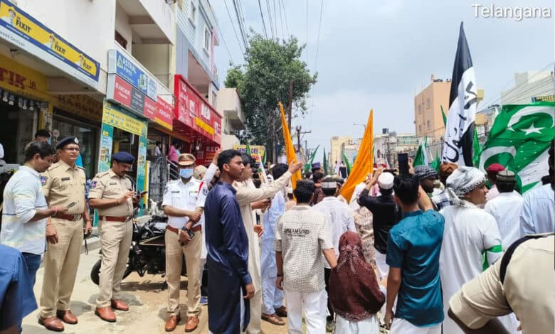 جشن میلاد النبی ﷺ کے سلسلہ میں شہر حیدرآباد میں جلوس نکالا گیا