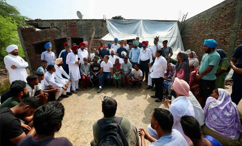 راہول نے پنجاب میں سیلاب زدہ علاقوں کا دورہ کیا