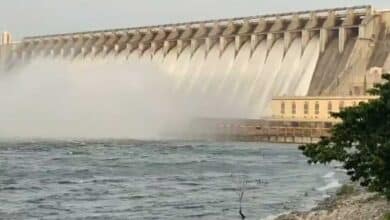 تلنگانہ کے ناگرجناساگر پراجکٹ سے پانی چھوڑا گیا