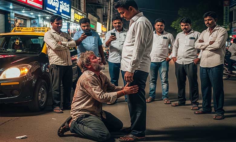 نشہ میں دھت مسافر کو کیاب ڈرائیور س نے سبق سکھایا