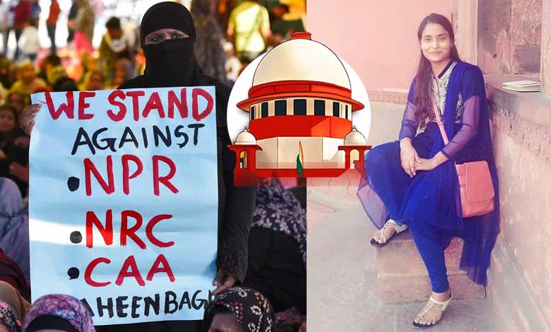 دہلی فسادات کیس: گل فشاں فاطمہ ضمانت کیلئے سپریم کورٹ سے رجوع