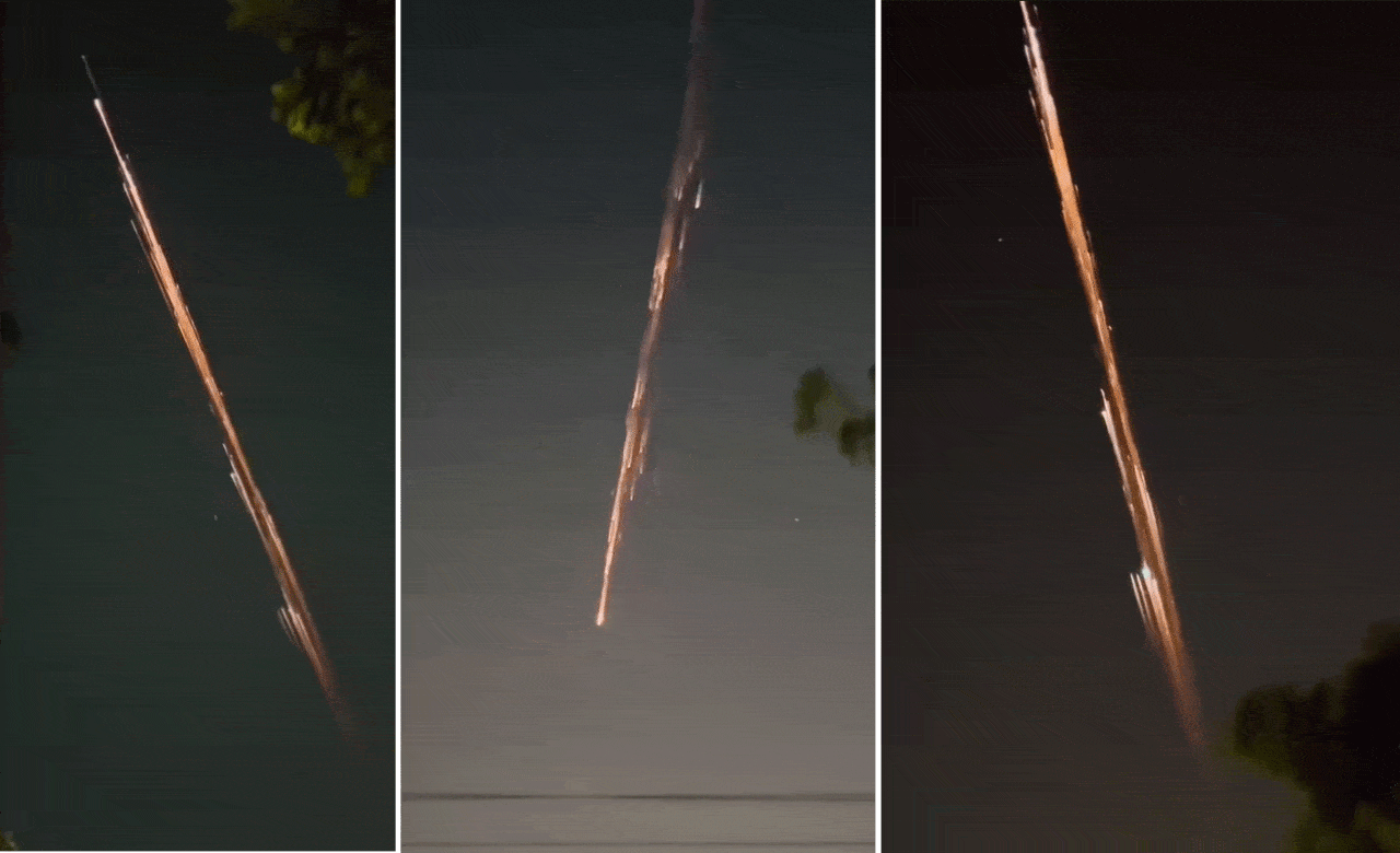 آسمان پر پراسرار روشنیوں کا جلوہ، لوگوں میں حیرت و تشویش(ویڈیو وائرل)