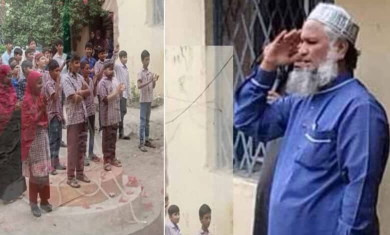 گورنمنٹ ہائی اسکول دارالشفاء میں 17 ستمبر کی یاد میں ترنگا لہرا یا گیا