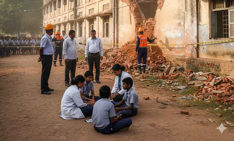 اقامتی اسکول کی دیوار گرگئی۔تین طلبازخمی