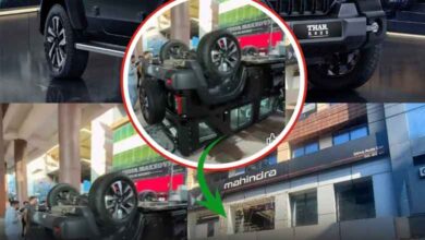 دہلی: شو روم سے تھار کودانے والی خاتون – کیا انشورنس سے ہوگا نقصان پورا؟