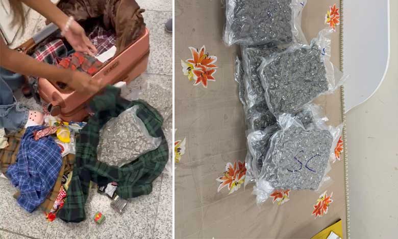 شمس آباد ایر پورٹ پر 12کیلو ہائیڈرو فونک گانجہ ضبط۔ خاتون مسافر گرفتار