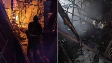 حیدرآباد: فنکشن ہال میں بڑے پیمانہ پرآگ لگ گئی