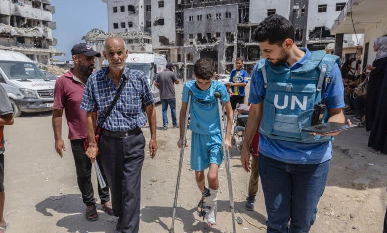 غزہ پٹی میں تقریبا 42 ہزار افراد معذور ہو چکے ہیں: عالمی صحت تنظیم