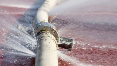 تلنگانہ: مانجرا کی پائپ لائن کا وال لیک،بڑے پیمانہ پرپانی کااخراج