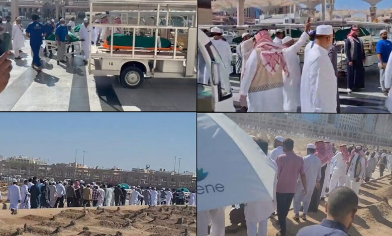 مدینہ بس حادثہ: حیدرآباد عمرہ زائرین کی مسجد نبویؒ میں نماز جنازہ اور تدفین جنت البقیع میں عمل میں آئی