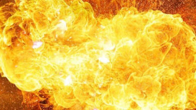 تلنگانہ کے ضلع کھمم میں آئیل ٹینکر میں آگ لگ گئی